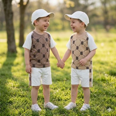 تیشرت شلوارک پسرانه طرح B سایز۴۵
