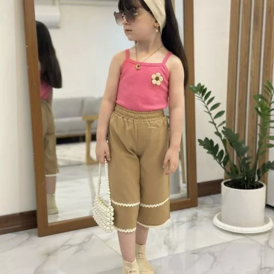 تاپ شلوارک لینن گلبرگ
